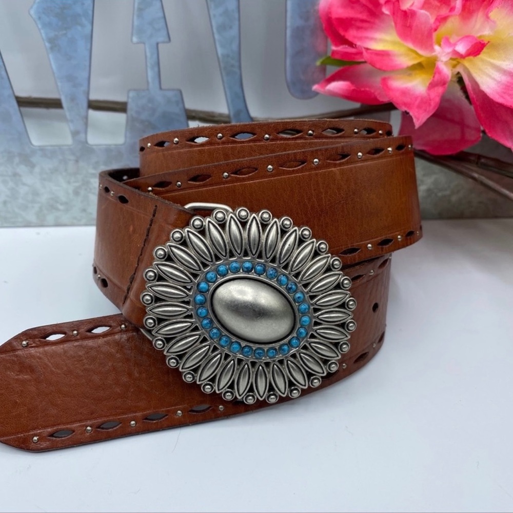 Vintage Fossil Leather Belt